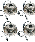 GMC Sierra Yukon XL 1500 AWD Front And Rear Wheel Bearings And Hubs Kit Ready To Drop In Beefed Up OEM Replacement Long Lasting