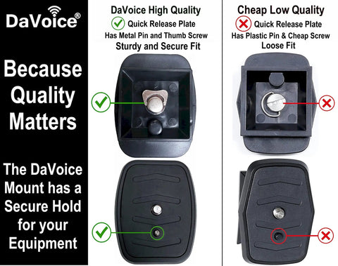Comparison of 44mm Quick Release Tripod Plate Mount Adapter For Cameras And Video Gear Universal 1 3 4 Inch Square Base For Ambico Velbon Vista Sunpak Sony Ravelli And More