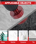 12 Piece Pro Grade Diamond Hole Saw Kit applicable for glass, marble, ceramic, and tile with serrated brazing tile core drill bits.