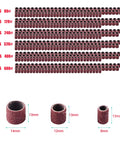 Pro Grade Sanding Drum And Sleeve Set Kit With 574 Pieces 540 Sanding Bands And Sleeves 30 Drum Mandrels for Rotary Tools