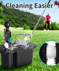 Universal Golf Cart Ball Washer And Club Head Cleaner Kit For Yamaha EZGO Club Car Star EV with club cleaning in action