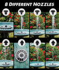 Solar Glass Panel Fountain With 2200mAh Battery, 3.5W Floating Solar Water Pump For Bird Bath Garden Pond Pool Outdoor