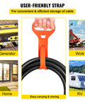 Heavy Duty 50 Foot Welder Extension Cord 40 Amp 250 Volt 10 Gauge NEMA 6 50 Three Prong Welding Power Cord portable storage