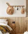 Top Shelf Hockey Stick Coat Rack Featuring Six Rock Solid Hooks Ideal For Dropping Your Jackets Hats And Gear Quick Wall Mounted Storage Piece That Saves Floor Space And Keeps Your Entryway Clean, featuring hats and keys.