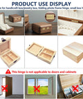 Smooth Swinging Mini Silver Hinges With Rust Resistant Iron Build And Complete Screw Set For Jewelry Boxes Dollhouses Cabinets And No Sweat Craft Room Enhancements displayed on various jewelry and craft boxes.