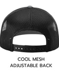 Back view of mesh adjustable trucker hat with snapback closure: Funny Bogeys And Beers Golf Hat For Men With A Classic Trucker Look Cracks Open A Cold One On The Course And Delivers Laughs The Ideal Gift For Birthdays Christmas Valentines Day Retirement For Him Dad Husband Or Uncle.