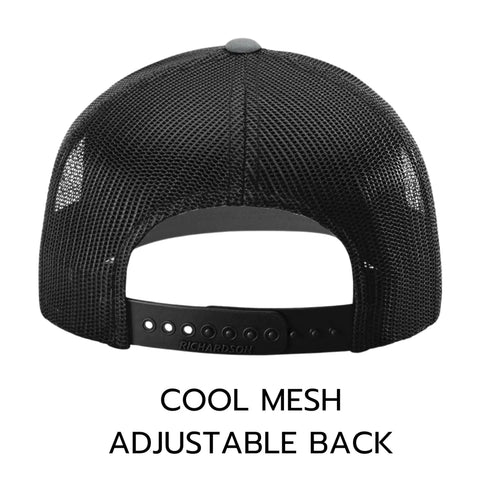 Back view of Best Uncle By Par Trucker Hat For Golf Lovers Funny Gift For Uncle Or Brother Who Love Tee Time Bogeys And Birdies 2025 Golf Accessories Mens Golf Cap with adjustable snap closure