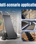 Powerful 1200W Motorized Stair Climbing Dolly Heavy Duty Hand Truck Cart With 880 Lb Capacity Foldable Design for stairs