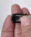 Close-up of Mini Gear Motor 5V DC With Full Metal Gearbox 100 RPM Slow Speed 12 Teeth D Shaft 3mm Shaft Drip Proof in hand