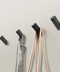 Matte Black Towel Hooks 6 Pack Heavy Duty Stainless Steel SUS 304 Wall Mounted Waterproof Rustproof Built To Last
