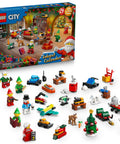 Ultimate Holiday Advent Calendar Set For 2026 Featuring Twenty Four Sweet Mini Surprises And Rad Brick Pieces Designed For Kids Five Plus with colorful Lego toys and festive scene.
