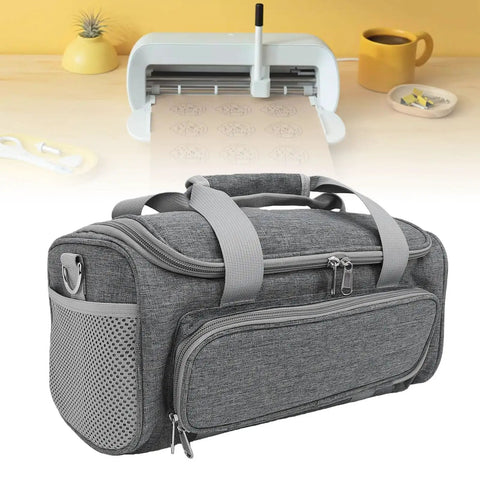 Heavy Duty Canvas Carrying Case for Cutting Machines, Big Capacity Portable Padded Storage Bag with Protective Lining