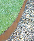 Rolled Top Raw Lawn Edging Kit With Five 6 Inch By 94 Inch Steel Edging Pieces 18 Gauge 39 Linear Feet And Fifteen Hairpin Stakes