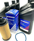 Chevrolet Colorado And GMC Canyon Diesel Oil Change Kit For 2016 To 2020 2.8L DOHC Turbo Engine With 6 Quart Capacity And Original Oil Filter All In One Boxed Kit For Easy Maintenance And Top Quality Lubrication. Includes ACDelco parts visible.