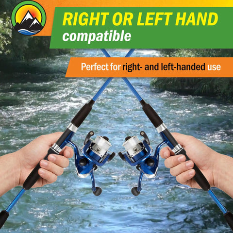 Swarm Series Spinning Rod And Reel Combo With Comfort Grip Split EVA Foam Handle Ultra Lightweight 65 Inch Setup for fishing