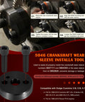 One Stop Front Crankshaft Seal And Wear Sleeve Install Tool Kit For Dodge Cummins 3.9L 5.9L 6.7L Diesel Engines with instructions.
