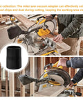 Slick Miter Saw Dust Port Adapter For DWS779 And DWS780 Features Five Quick Rings for easy dust collection with a shop vac.