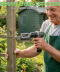 Heavy Duty Electric Wire Twisting Tool With 1/4 Inch Hex Shank Alloy Steel Construction for securing fencing in garden