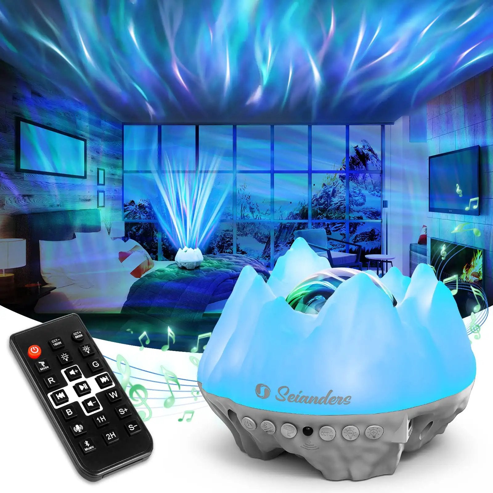 4 in 1 Northern Lights Aurora Projector for Your Home ✓