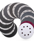 5 Inch Sanding Discs Set With 8 Hole Hook And Loop Wet Dry Sandpaper Sheets 50 Pack Assorted Grits 80 to 2000 for Random Orbital Sander