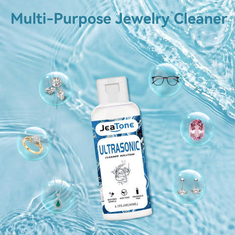 Premium Ultrasonic Cleaner Juice For Bling Glasses And Sensitive Finds Wakes Up Muted Gems By Erasing Stain And Odor in 50ml bottle.
