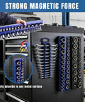 Magnetic Socket And Wrench Organizer Tray Set With Nine Piece That Sticks Like Crazy on tool chest with sockets and wrenches
