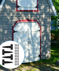 4 Inch T Strap Hinges Heavy Duty Outdoor Black Gate Hinges For Shed Doors Barn Doors Wooden Fences Fence Hardware 4 Pack