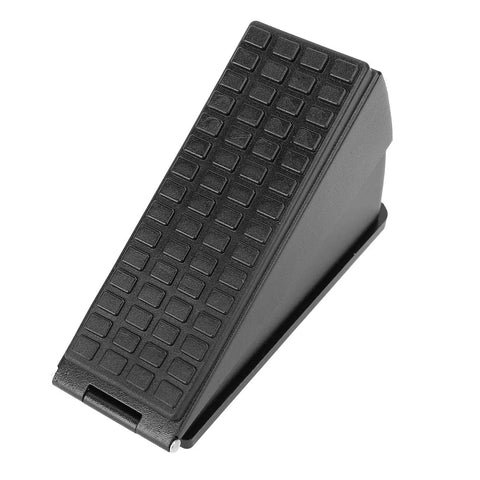 Heavy Duty Spring Door Stopper No Bend Foot Activated Windproof Metal Block For 20 To 60 Mm Door Gaps Matte Black Stainless Steel