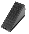 Heavy Duty Door Stopper With Spring Design, metal, matte black, adjustable for 20 to 60mm gaps, no drilling, close-up view