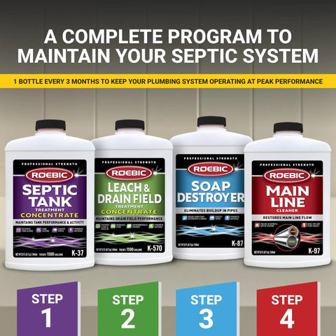 Septic Tank Treatment For All Plumbing Systems Colorless Formula Prevents Clogs And Odors Reduces Sludge And Overflow