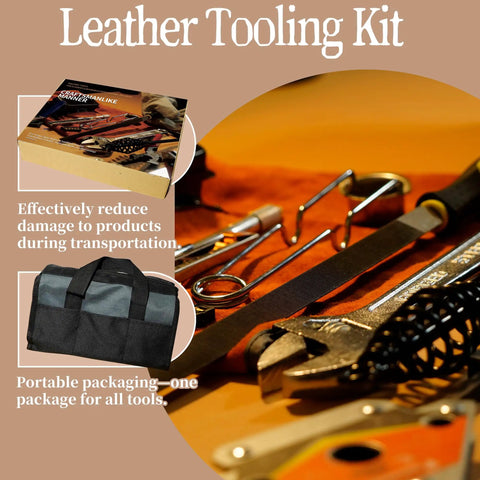 All In One Pro Grade 25 Piece Welding Tools Kit with carrying case and adjustable wrench displayed on workbench