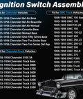 Compatibility list for Ignition Switch With Lock Cylinder And Keys Compatible With 1955 1956 Chevy 150 210 Bel Air Nomad
