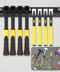 Go To Hammer Holder Wall Mount Storage Rack Organizer For Workshop Shed Garage And Home with hammers and tools mounted