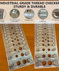 66 In One Nut And Bolt Thread Checker Set Pro Grade With 26 Metric Bolt Sizes 26 SAE Bolt Sizes And 14 Drill Bit Gauges