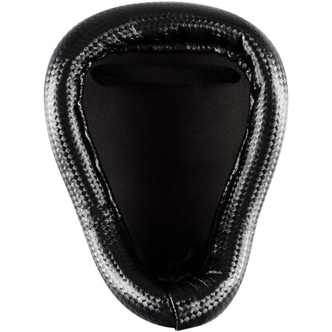 Heavy Duty Steel Armored Cup For Muay Thai And Kickboxing, Black Groin Protector With Indestructible Strength, top view
