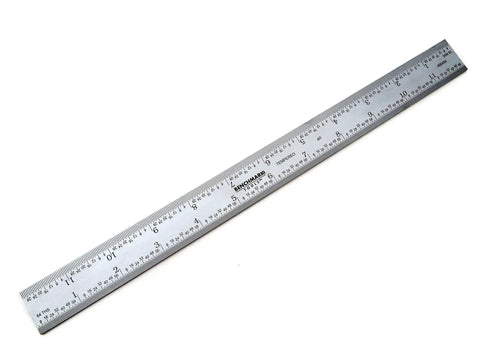 12 Inch 4R Replacement Blade For Combination Squares Pro Grade Stainless Steel Non Glare Satin Chrome Finish Clear Markings