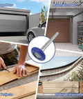 12 Pack Nylon Garage Door Rollers With 1.8 Inch Wheels For 2 Inch Track And 4.25 Inch Stems Heavy Duty Quiet Rollers Featuring Sealed 6200ZZ Precision Bearings For Smooth Low Noise Operation Blue, shown in various usage scenarios including garage doors and entrance gates.