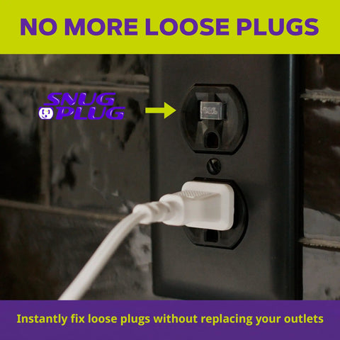 Loose Outlet Plug Fix Kit 10 Pack Keeps Plugs From Falling Out And Prevents Unplugging, Clear Plastic Outlet Inserts That Secure Loose Plugs And Save You Money On Electricians With A Quick Install