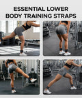 Pro Level Ankle Strap For Cable Machine With Thick Breathable Padding Tailored For Beast Mode Leg Day Booty Work And Hamstring Curls Black, shown in use for glute exercises.