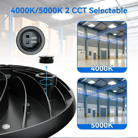 LED High Bay Light 150W 10 Pack With 22500 Lumens Two Color Temperature 4000K/5000K for warehouses and workshops