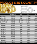 Heat Set Inserts Kit 400 Pcs Brass M2 To M6 Threaded Inserts For Plastic And 3D Printer Parts DIY Ready Knurled Nuts