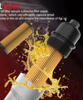 Oil filter paper structure with oil splash for Heavy Duty Aluminum Engine Oil Cooler Filter Housing Adapter For Jeep Cherokee Wrangler JK Chrysler 300 Pacifica Dodge Durango Journey Charger Challenger Grand Caravan Ram ProMaster 1500 2500 3500 3 6L V6