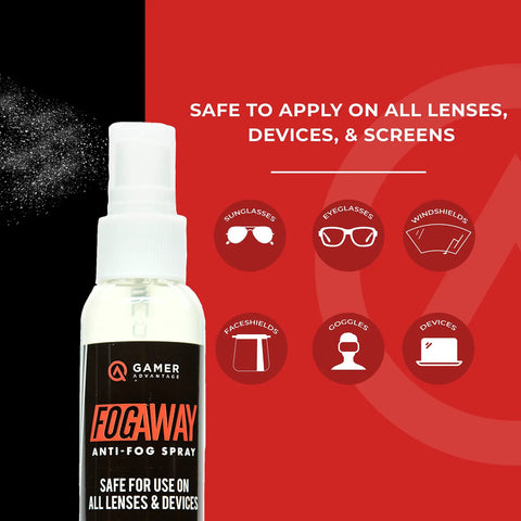 Fog Away Anti Fog Spray For Swim Goggles Glasses And Home Electronics Keeps Lenses Clear Instantly No Haze With Silicone Free Formula