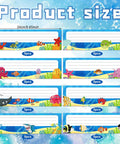 40 Pieces Sea Themed Flat Name Plates For School Desks Ocean Life Theme With Colorful Sea Animal Labels Self Adhesive Desk Tags.