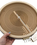 Hand holding 12 Inch Triple Radiant Surface Element Replacement For Electric Range Model Specific Fit Not Universal DIY Friendly