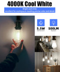 Vintage Edison LED Bulbs Six Pack With Old School Glow Five And A Half Watt Real 60W Equivalent 500 Lumens CRI 95 Plus