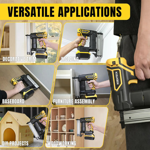 Top Tier No Sweat Finishing With Slick Flush Drive On This Heavy Duty Cylinder Driven 18 Gauge Cordless Brad Nailer To Crush Trim Baseboards Drywall And Diy Woodworking Like A Total Pro