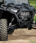 1.5 Inch Forward Offset A Arms For Polaris RZR XP 1000 And XP 4 1000 Fits Up To 33 Inch Tires 1.25 Inch Tubing 25 Percent Bigger Than Stock Black Finish Includes Standard Duty Ball Joints Off Road Ready Upgrade on Polaris RZR front suspension