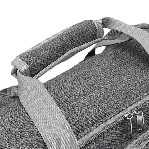 Close-up of handle on Heavy Duty Canvas Carrying Case for Cutting Machines, Big Capacity Portable Padded Storage Bag