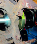 GEN2 Wheel Bearing Kit 62 66 72 85mm for VAG Cars Pro Grade Set With Extraction Adaptor installed on vehicle hub